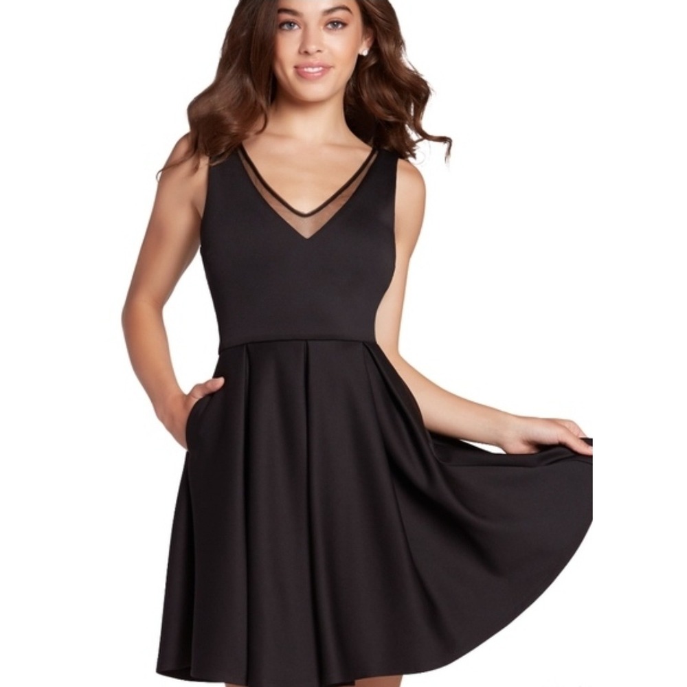 Y2K‎ Whimsigoth Festival Skater Mini Dress Full Size S Special Occasion Black